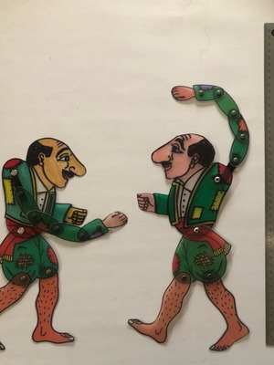 Karagiozis shadow theater figures new, set of 2