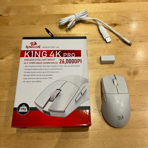 Redragon K1NG 4K PRO wireless mouse slightly used