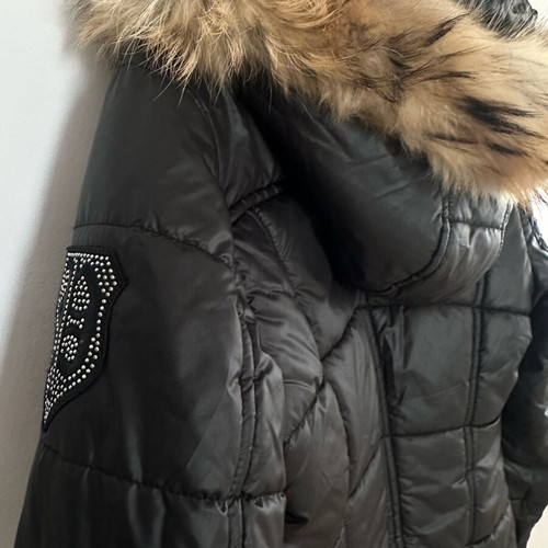 Philipp Plein Couture women's black jacket with fur like new, size large