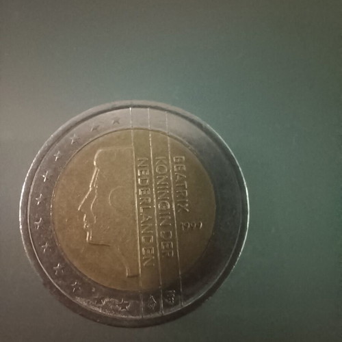 Nederland 2 euro coin used, circulated 1999