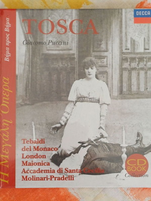 Tosca CD-Book new, classical opera by Giacomo Puccini