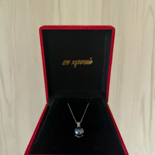 Tahitian Pearl Pendant with 925 Sterling Silver Chain like new