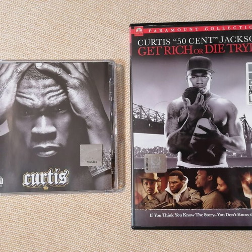 50 Cent Curtis DVD and CD like new, biography and action