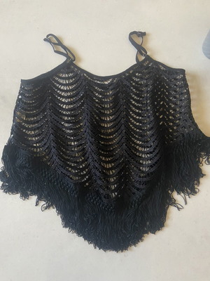 A-Style knitted blouse black, one size, like new