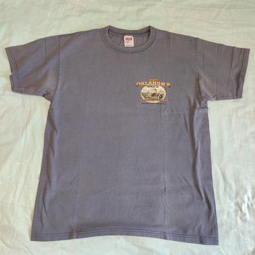 T-shirt Oklahoma City Half Mile Flat Track Anvil L used, gray