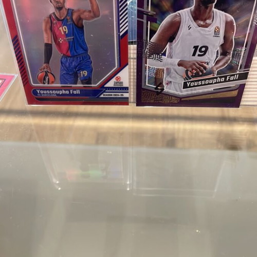 Youssoupha Fall basketball cards like new, numbered 74/99 and 82/99