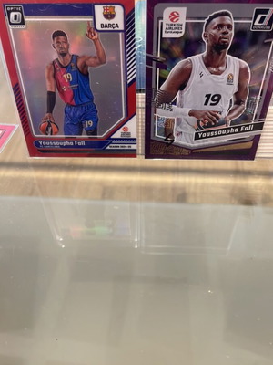 Youssoupha Fall basketball cards like new, numbered 74/99 and 82/99