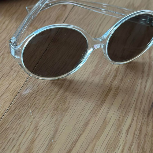 YSL round sunglasses new, white