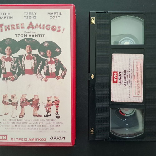 The Three Amigos VHS like new, Greek subtitles