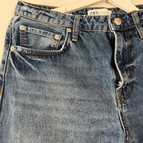 Zara Straight Jean used, size 38, blue