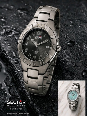 Sector men's and women's Swiss made diver watch set