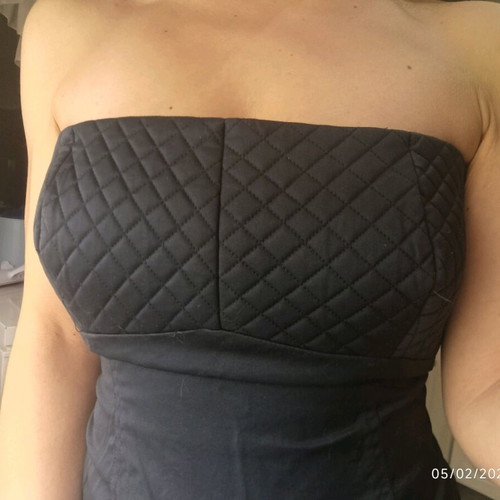 Lynne Blue Bustier Corset with Zipper like new, size S