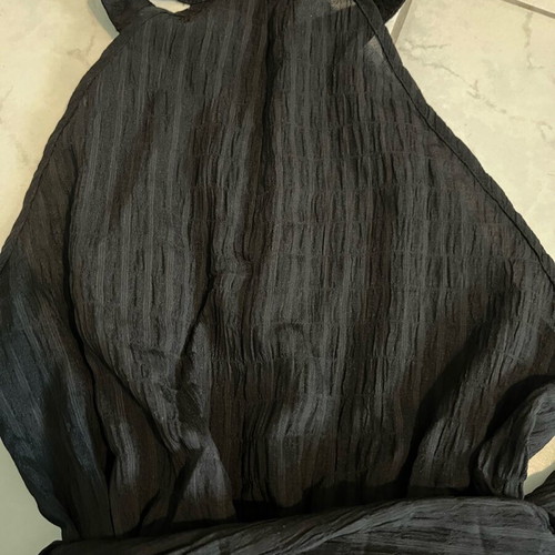 Dress with ruffles like new, black, size XS