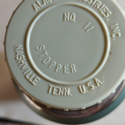 Vintage Stanley Alladin thermos with leather case used