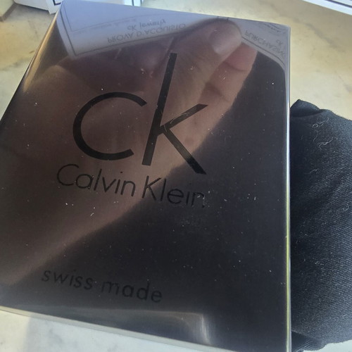 Calvin Klein watch like new, women's black with box and paperwork
