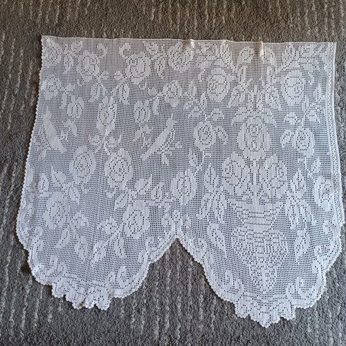 Handmade knitted curtains, new.