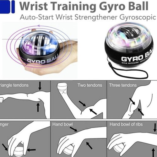 Gyro Ball Hand Wrist Strength Trainer New