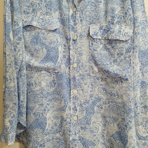 Zara women's shirt like new, white and blue, size L
