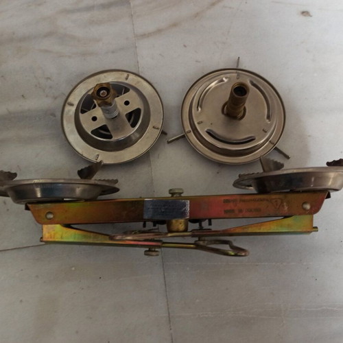 Portable outdoor cooking stove double burner used