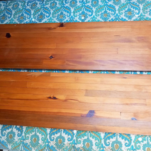 Bedroom set used, solid pine wood industrial style