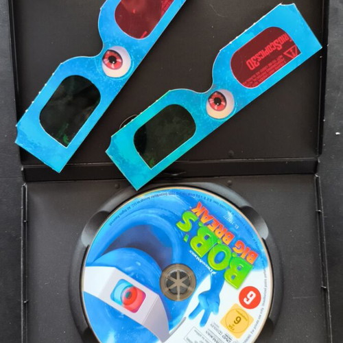 The Big Escape of B.O.B. 3D DVD like new with 2 glasses, dubbed