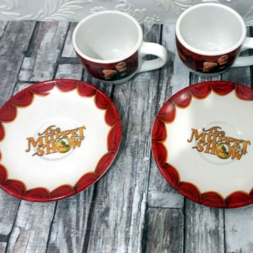 Muppet Show coffee cup set of 2 like new