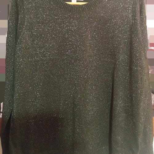 Marks & Spencer dark green metallic blouse new size Medium