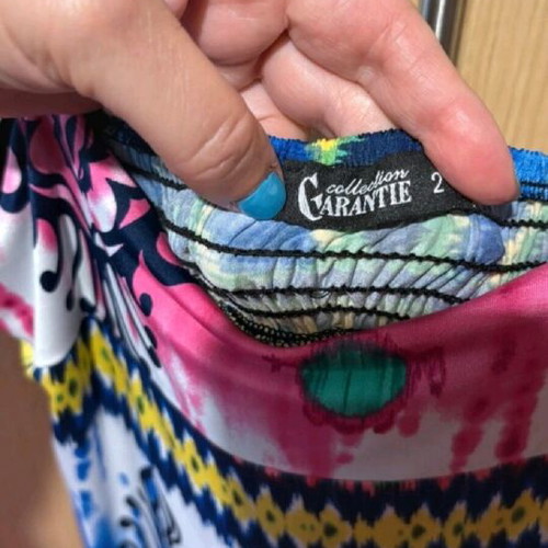 Garantie summer dress multicolored, like new, size medium