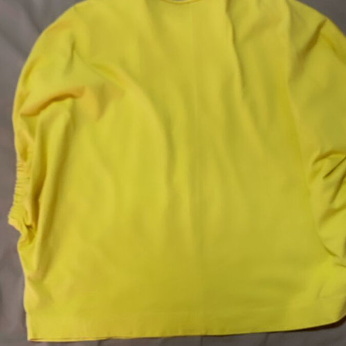 Rinascimento cotton blouse like new, yellow, one size