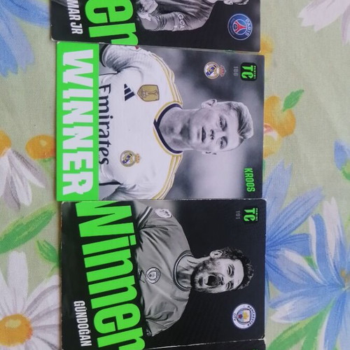 Winners Neymar Jr, Kroos, Gundogan and Griezman stickers like new