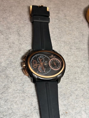Time Force Cristian Ronaldo watch used, men's, black-gold