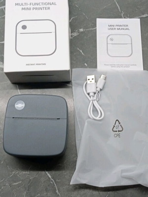 Θερμικός εκτυπωτής φορητός καινούργιος με Bluetooth και 1 ρολό