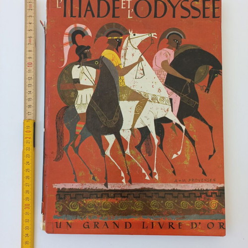 Iliad and Odyssey used, French illustrated edition 1956