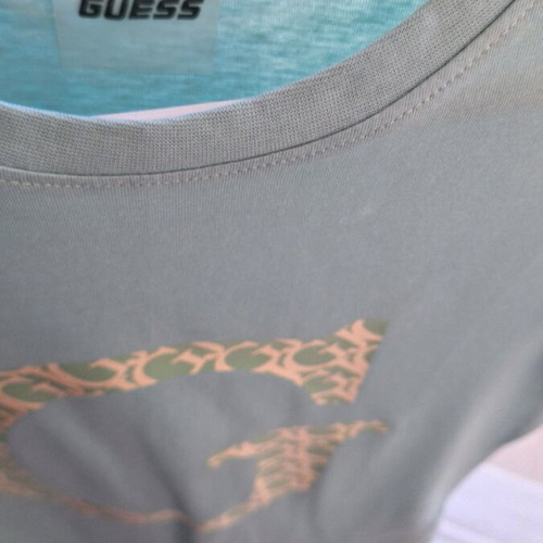 Guess T-shirt light blue, size S, loose fit, new