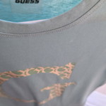 Guess T-shirt light blue, size S, loose fit, new