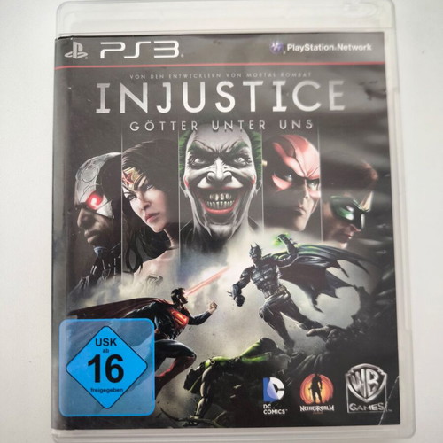 Injustice: Gods Among Us PS3 game used, no manual