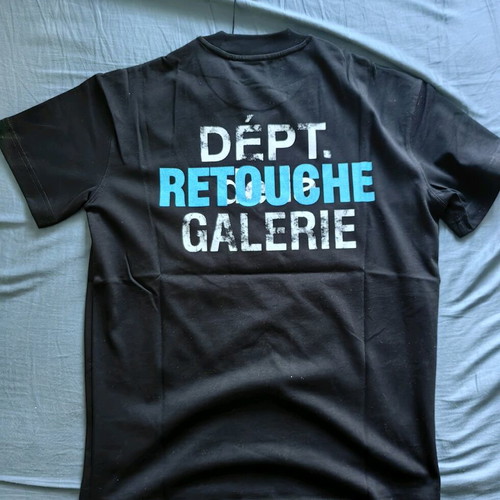 Gallery Dept T-shirt new, black, with print