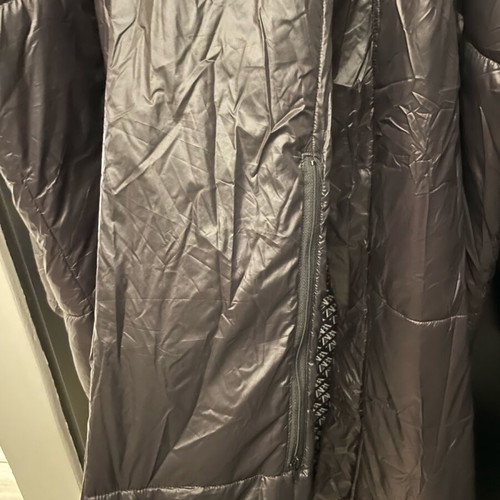 Zara oversized puffer jacket used, black, size L