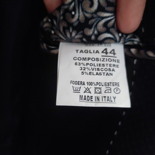 Sollolono Italian men's jacket new, size 44, black