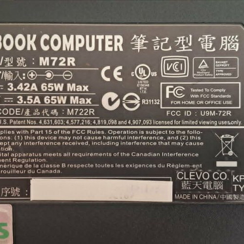 TurboX M72R 12.1'' laptop used with Windows 10 and 500GB HDD