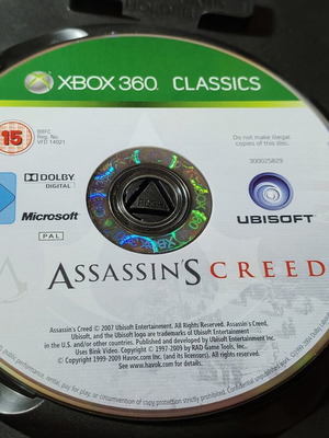 Assassin's Creed Xbox 360 Classics game disc PAL