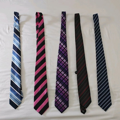 Men's used silk ties set of 5 pieces