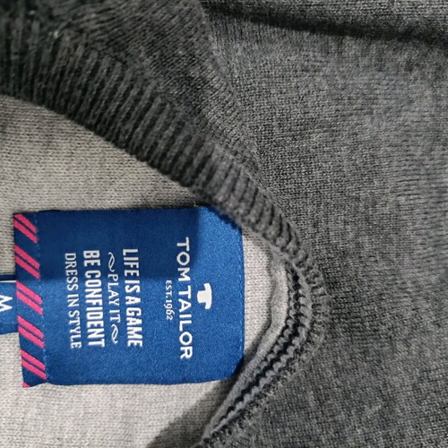 Tom Tailor gray men's sweater like new, size large