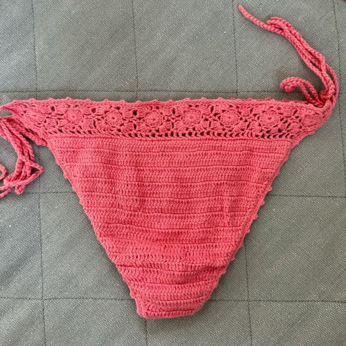 Zara knitted bikini used, pink, size S