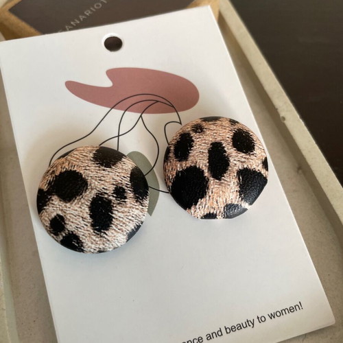 Handmade Animal Print Earrings