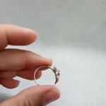 Bow ring with rhinestones size 7.25