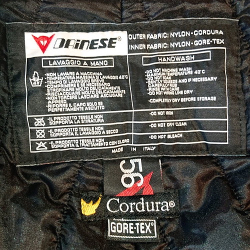 Dainese Gore-tex Cordura pants like new