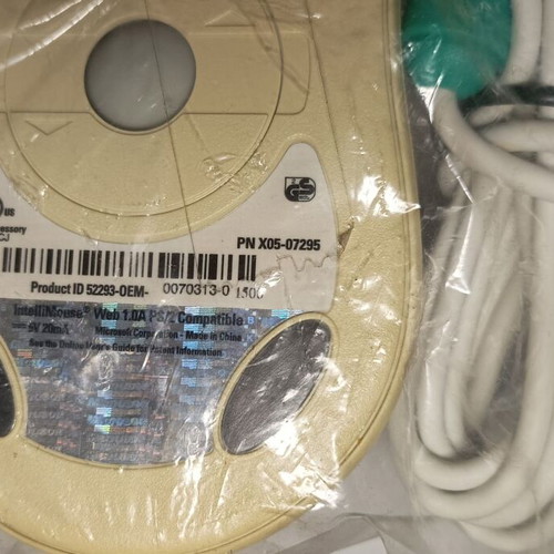 Microsoft vintage wired ball mouse sealed