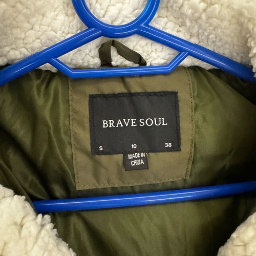 Brave Soul jacket like new with waist belt, warm