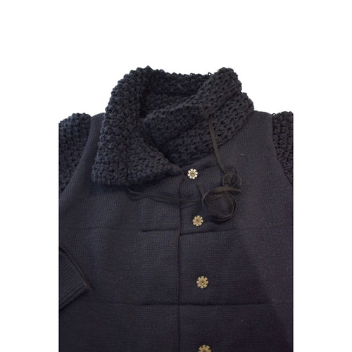 Red Valentino dark blue 100% wool knitted cardigan with lining, size L